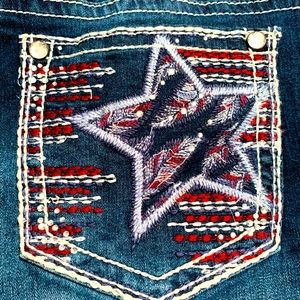 Super Cute and Blingy Wallflower jean shorts. New without tags, size 15.